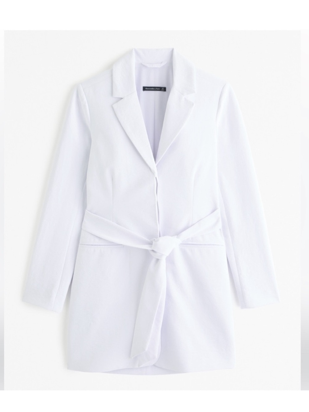 Abercrombie White Blazer Long Sleeve Dress - Small